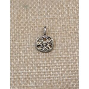 Vintage Sterling Silver Sand Dollar Charm Beach Jewelry